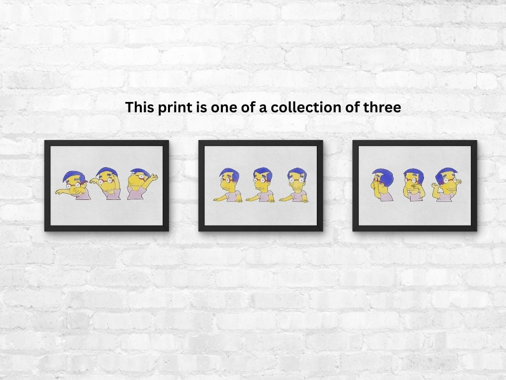 The Simpsons Milhouse Impact Sprinkler Print