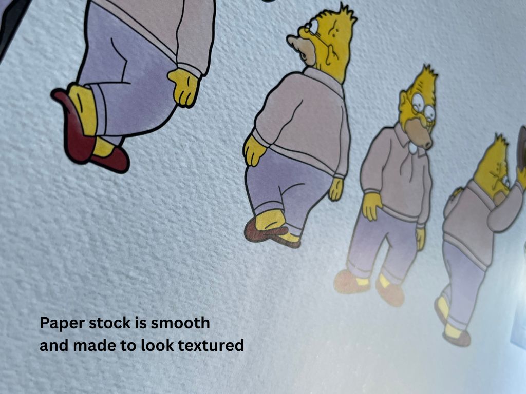 The Simpsons Grandpa Simpson La Maison Derriere Print