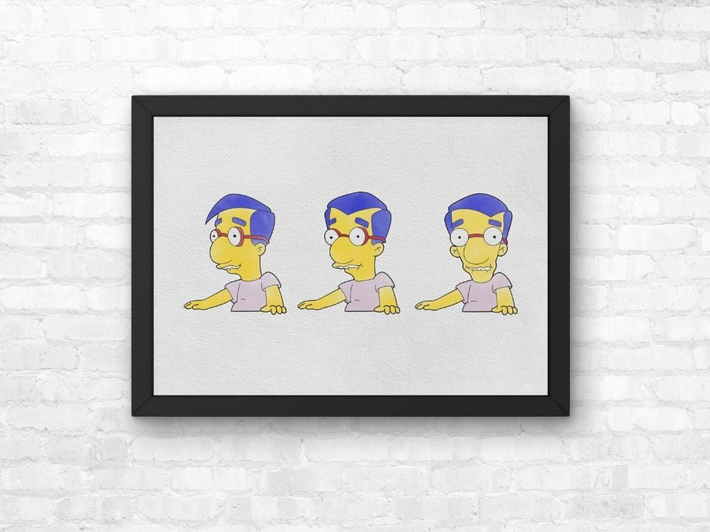 The Simpsons Milhouse Impact Sprinkler Print