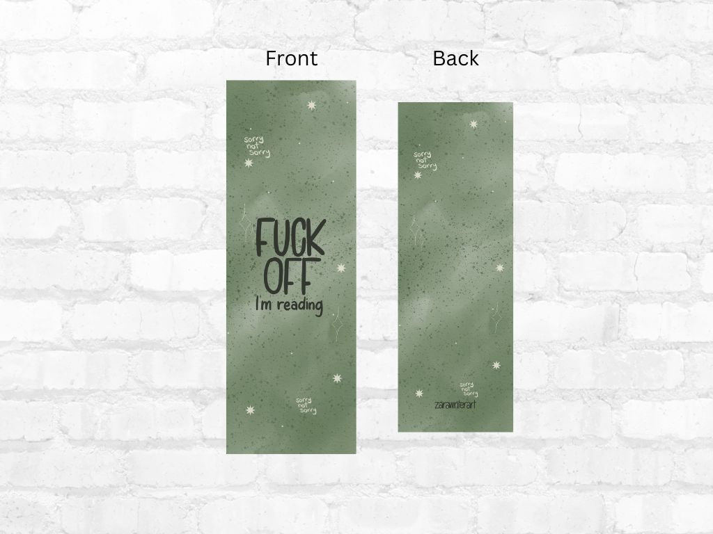 Fuck Off, I’m Reading Bookmark