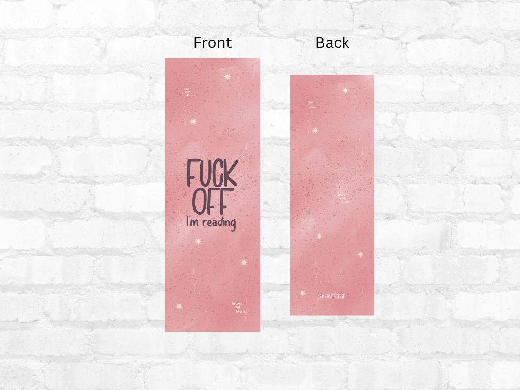 Fuck Off, I’m Reading Bookmark