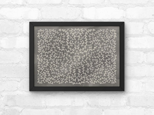 Botanical Print, Vine Floral Poster Watercolor Mini Print Wall Art | A5