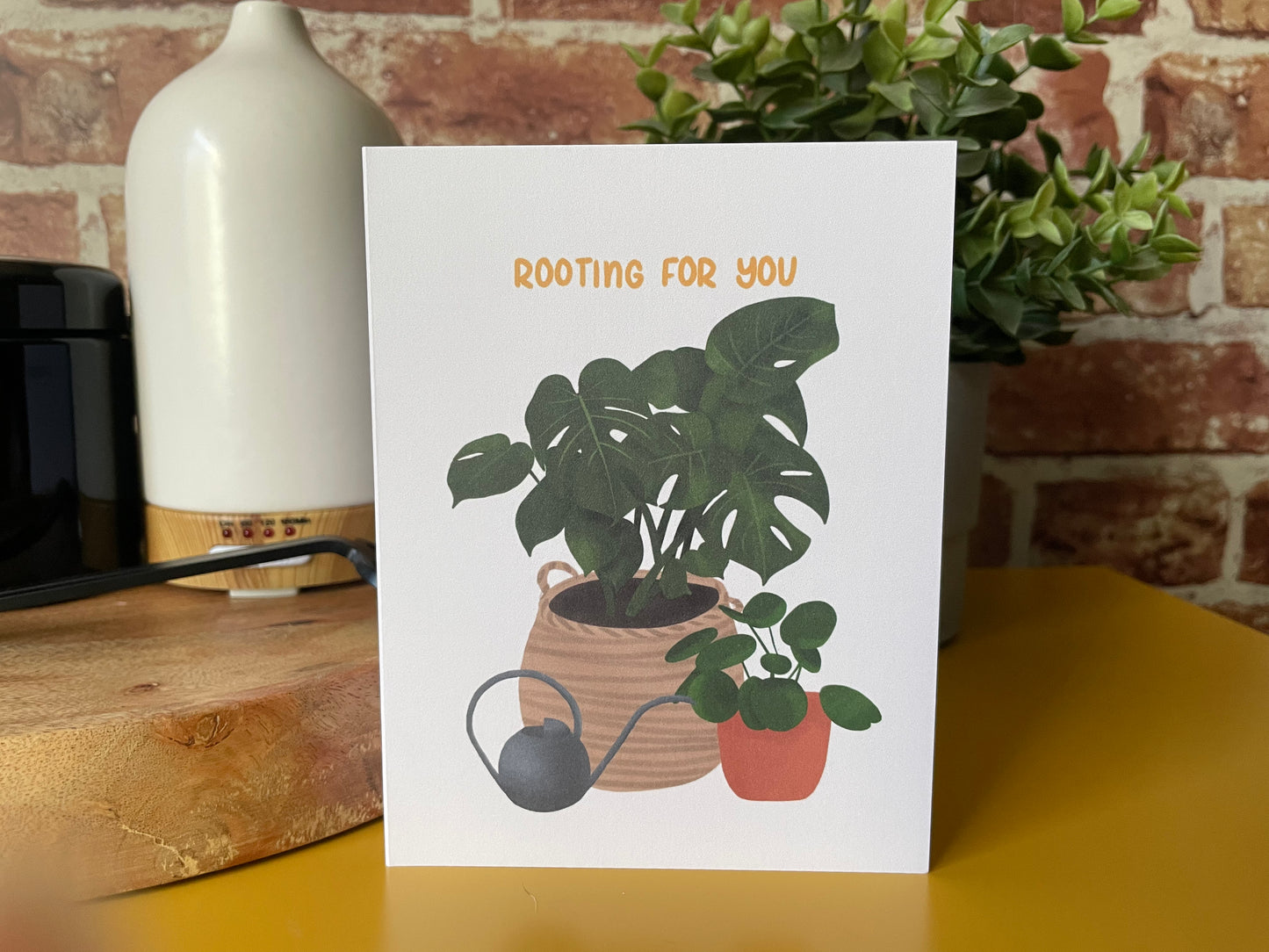 Rooting for You Plants Greeting Card
