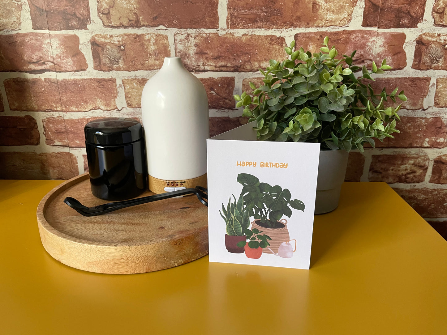 Happy Birthday Plants Greeting Card