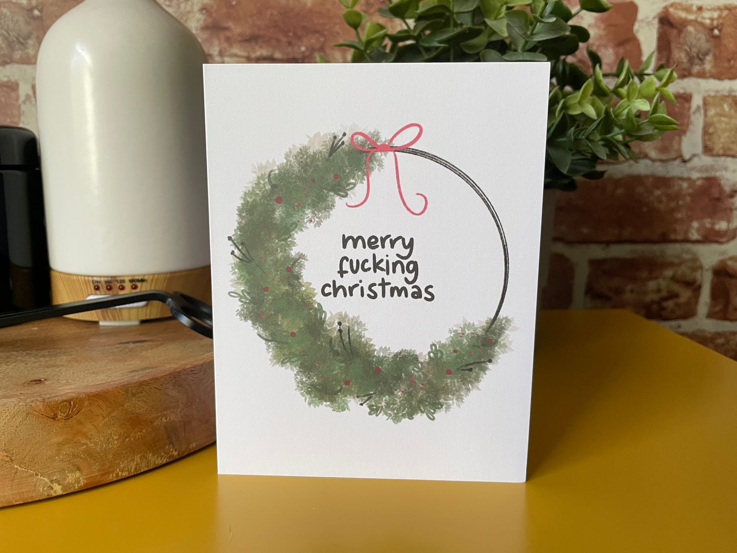 Merry Fucking Christmas Greeting Card