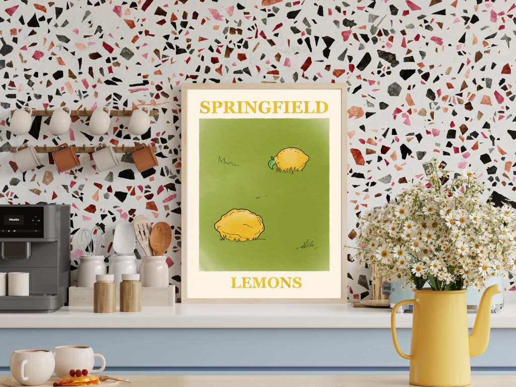 The Simpsons Springfield Lemons Print