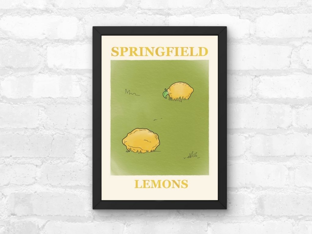 The Simpsons Springfield Lemons Print