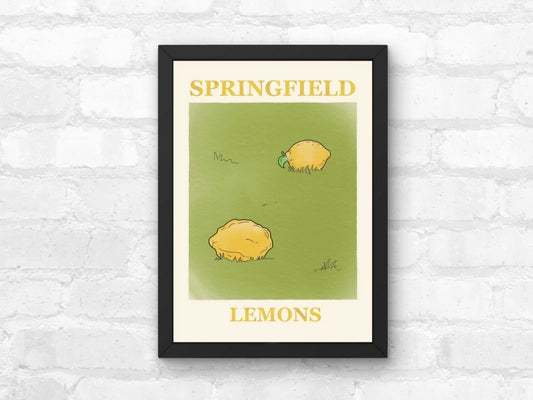 The Simpsons Springfield Lemons Print