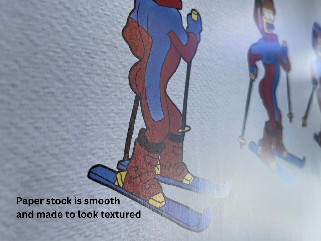 The Simpsons Ned Flanders Skiing Print