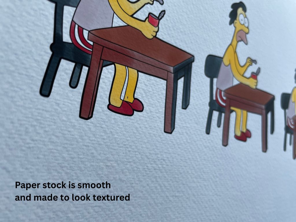 The Simpsons Lenny How I Live Print