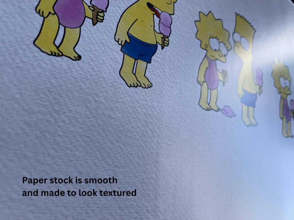 The Simpsons Bart & Lisa Ice Cream Print