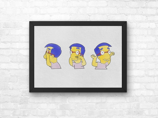 The Simpsons Milhouse Rotary Sprinkler Print