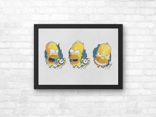 The Simpsons Here's Homer! The Shining Print