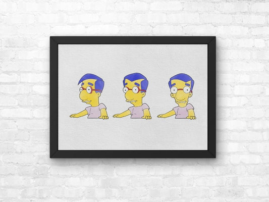 The Simpsons Milhouse Impact Sprinkler Print