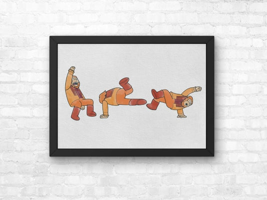The Simpsons Planet Of The Apes Musical Breakdance Print