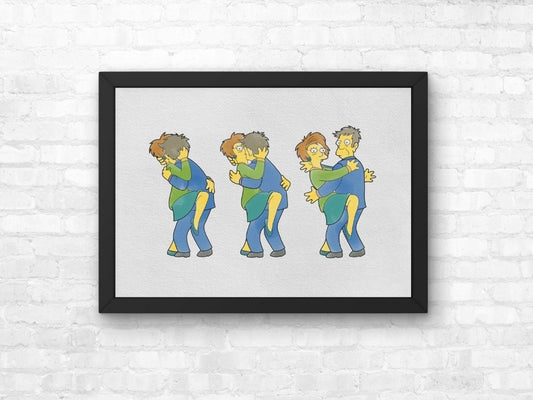 The Simpsons Mrs Krabappel and Principal Skinner Closet Print