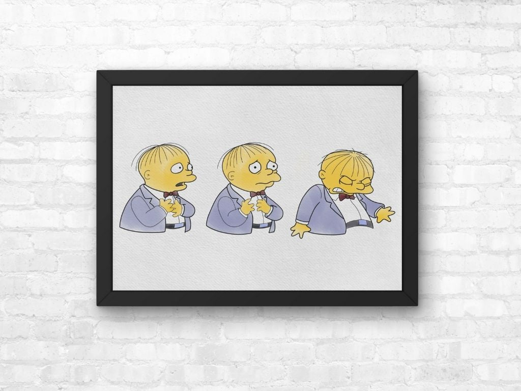 The Simpsons Ralph Heartbreak Print
